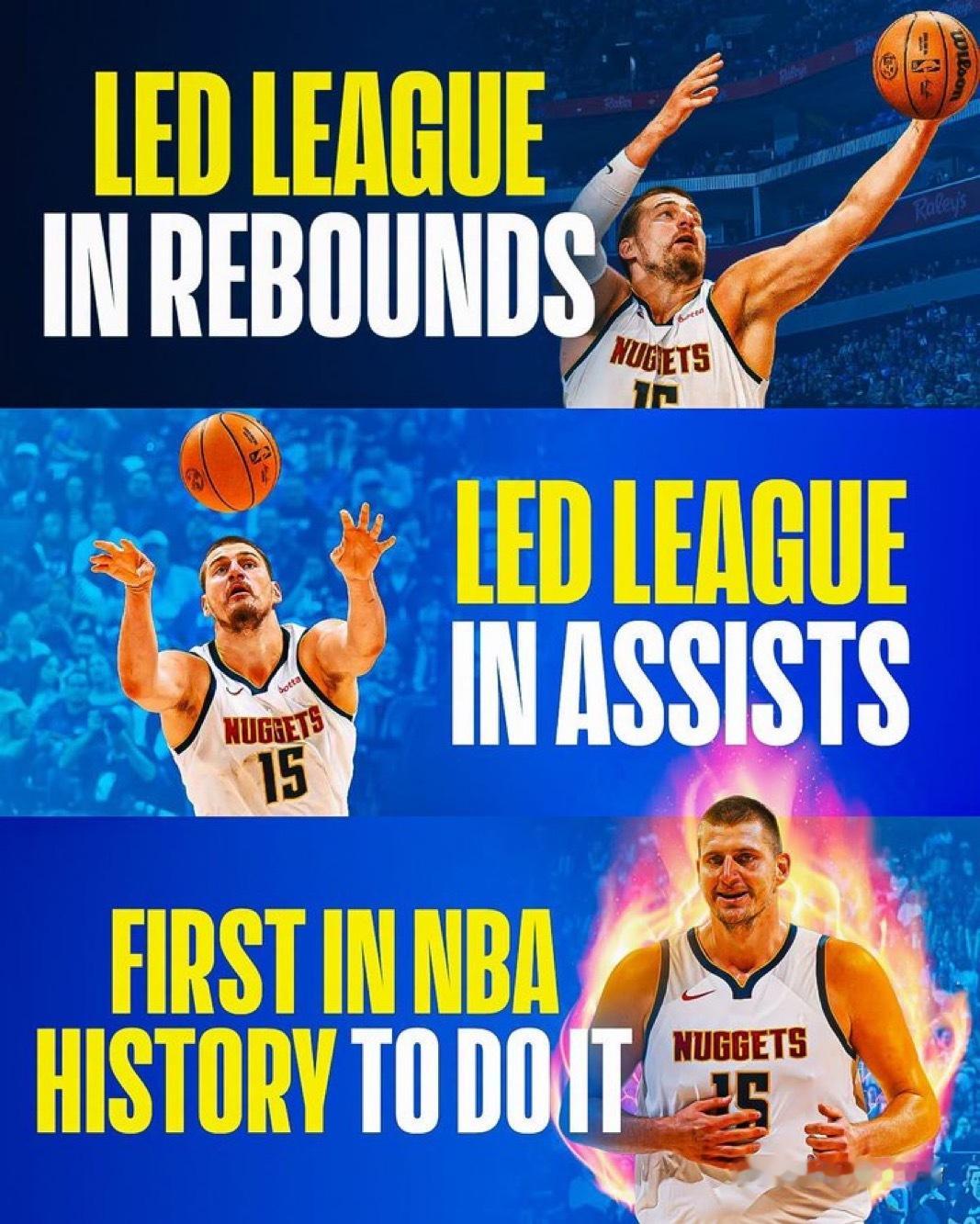 NBA 球员不应该能做到这一点……尼古拉·约基奇本赛季场均三双，但那不是最疯狂的