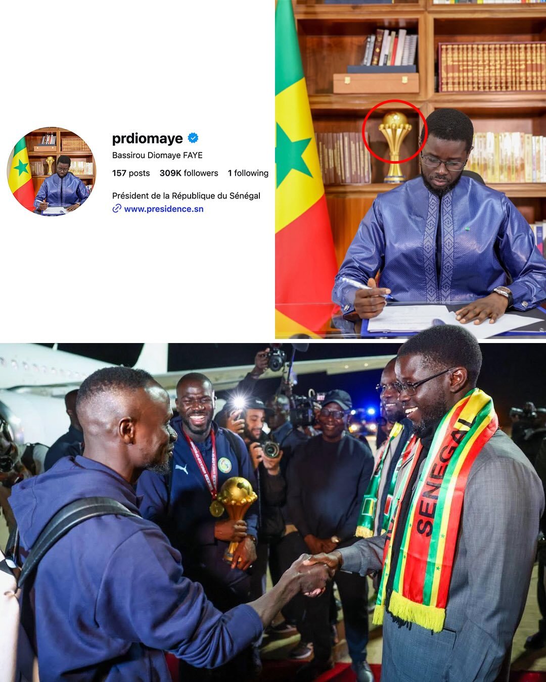塞内加尔🇸🇳方面明确表示，他们不会把非洲杯冠军奖杯🏆，给摩洛哥🇲🇦！ 