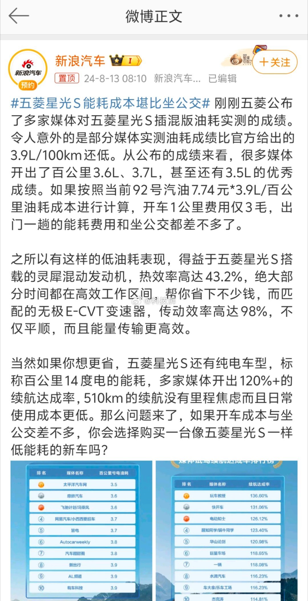 #五菱星光S能耗成本堪比坐公交# 这你敢信！刚刚五菱公布了多家媒体对五菱星光S插