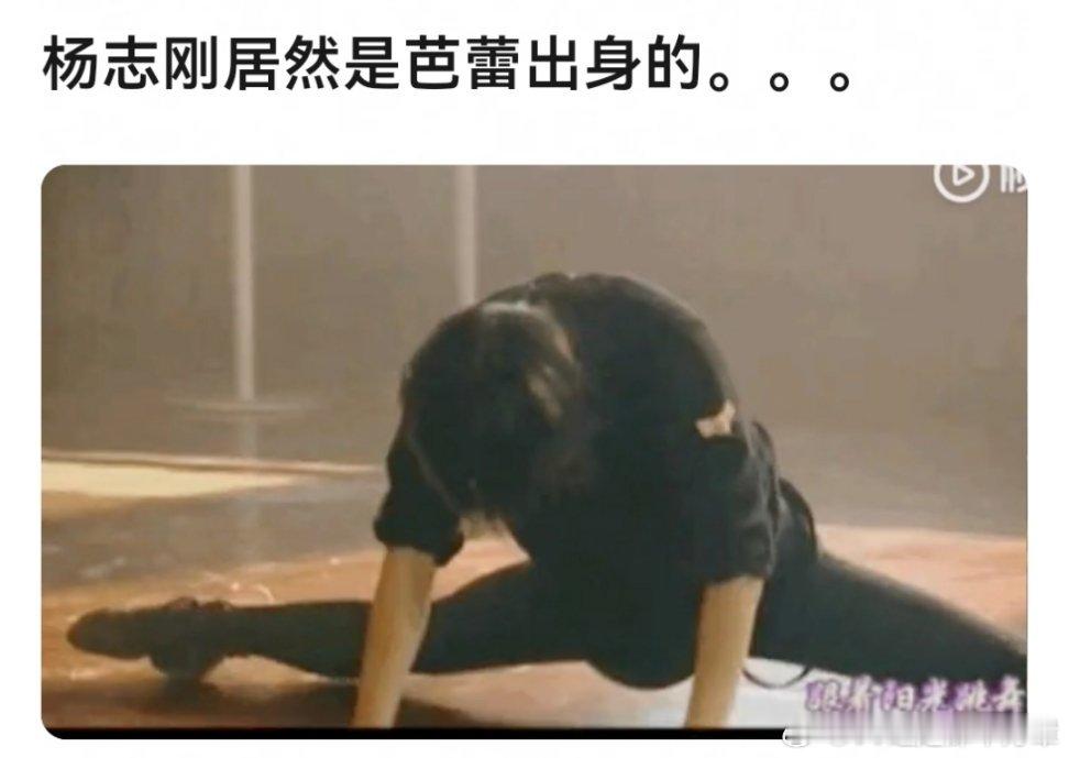 杨志刚会跳芭蕾这件事给我的震撼不亚于看到鲁智深绣花