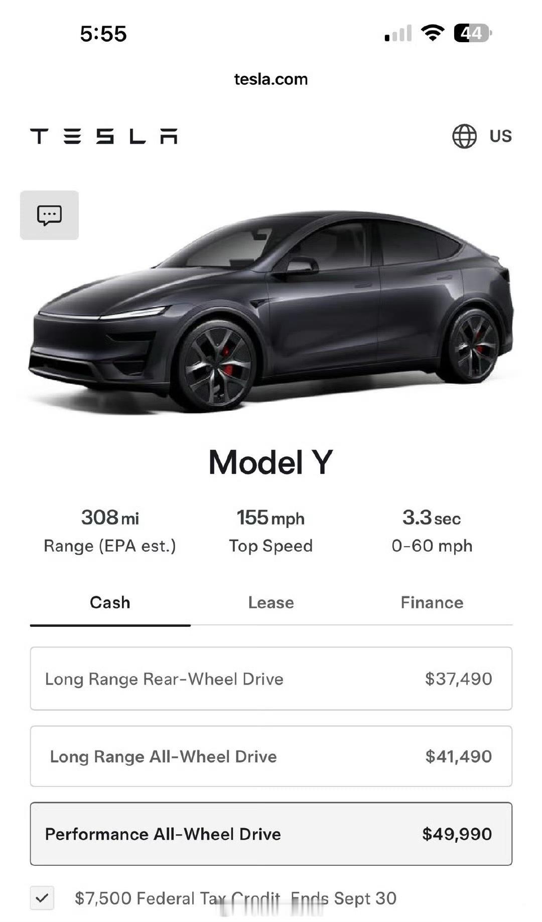 特斯拉已在美国正式推出 2026 款 Model Y 高性能版（Model Y 