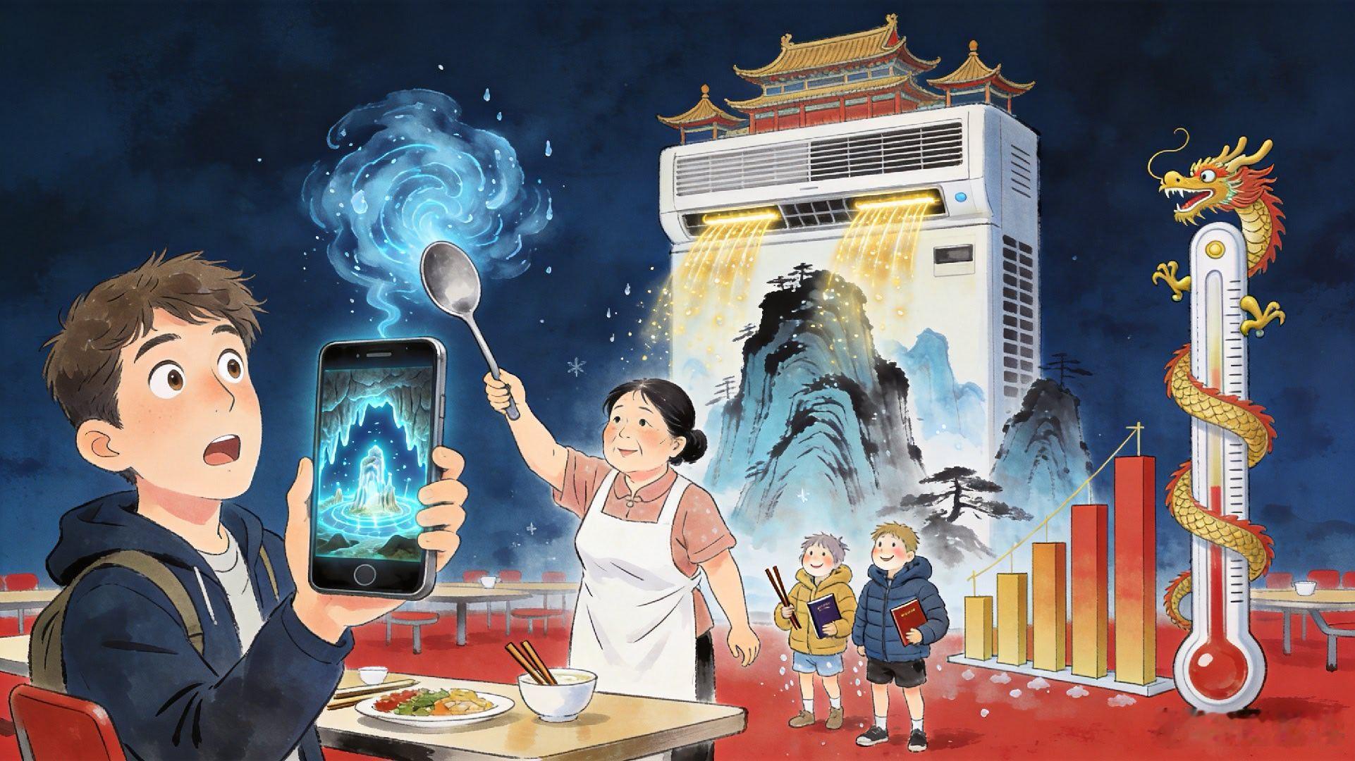 前几天在外面吃饭，旁边坐了一个留学生。他盯着手机屏幕上的一个景点视频，表情像是在