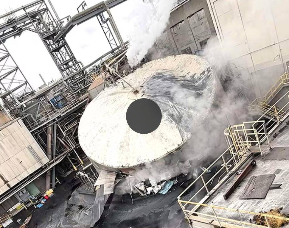 美国造纸厂化学罐爆炸，1死多人重伤，这种“白液”碰一下皮开肉绽！

5月26日早