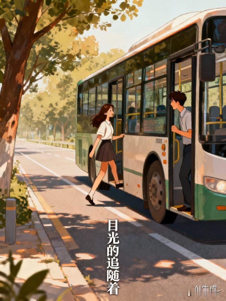 我读过一篇短文，讲的是一位年轻女性自述乘公交时的经历。她说自己乘车时，发现有个中