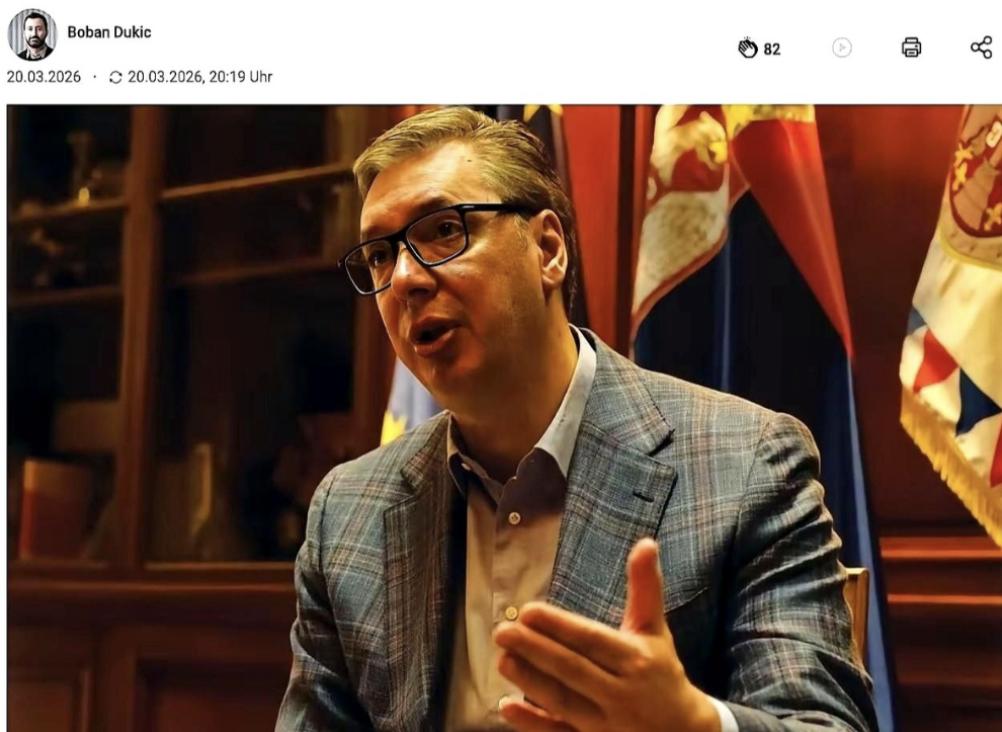 塞尔维亚总统武契奇向全世界发起警告，他表示第三次世界大战不是将要发生而是已经发生