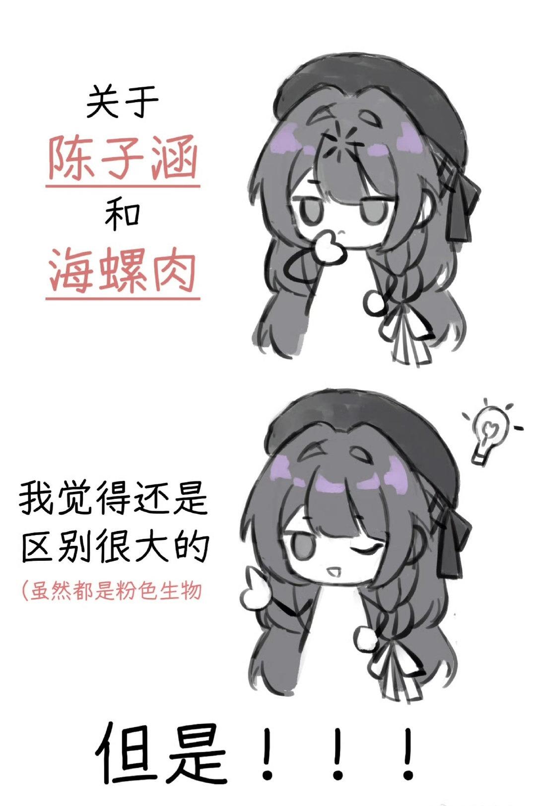 陈子涵和海螺肉的区别