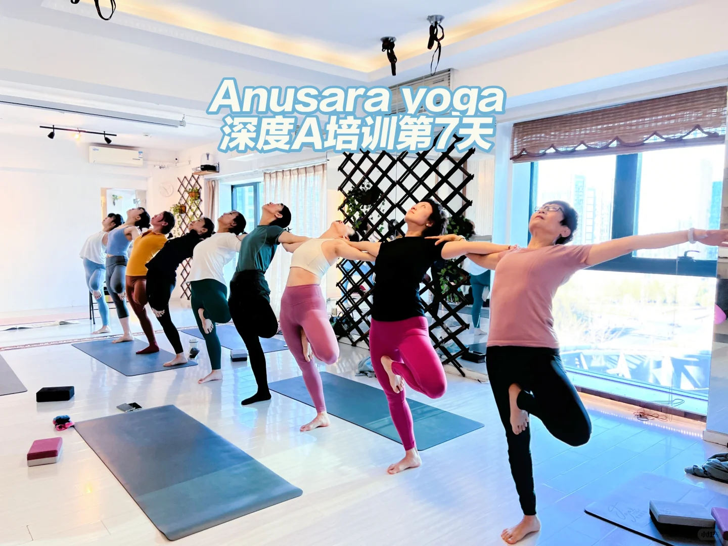 生命的绽放在Anusara瑜伽