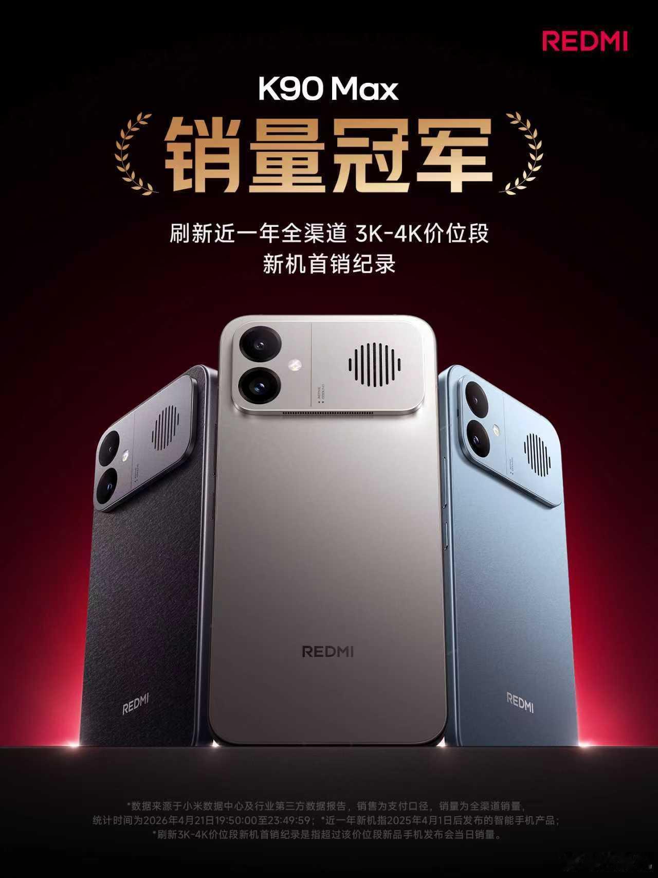 REDMI抢占3K-4K档位，填补腰部市场空缺，对红米的产品布局意义重大，且一举