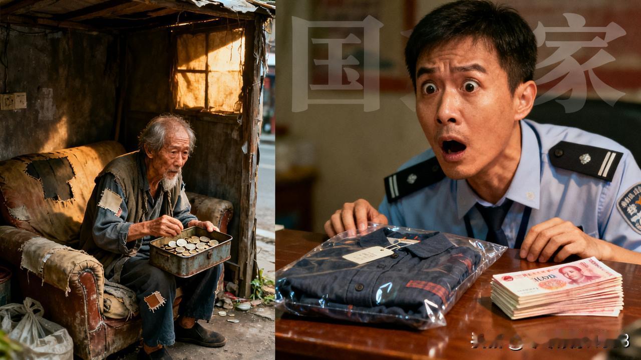 一位无儿无女的低保老人离世，街道工作人员为他送最后一程。在整理遗物时，大家惊讶地