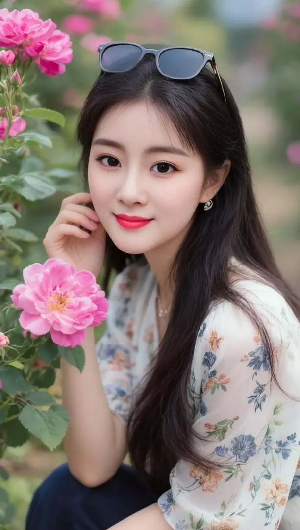 AI花丛生活照 ai创作