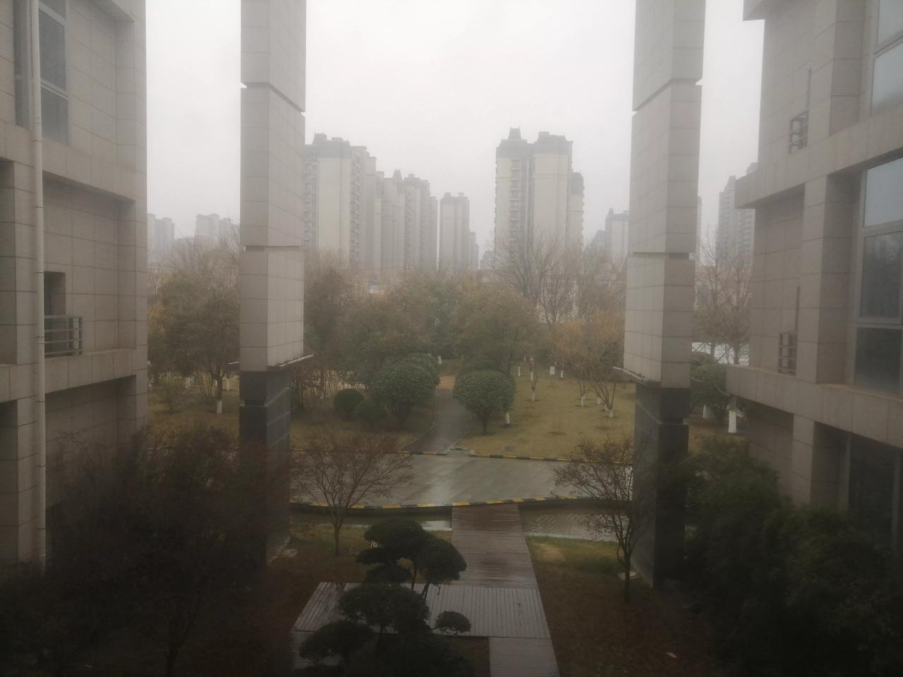 今天我们新乡下雨了，你那里下雨了吗？
这是春天里的第一场雨，不大，轻，小，绵，真