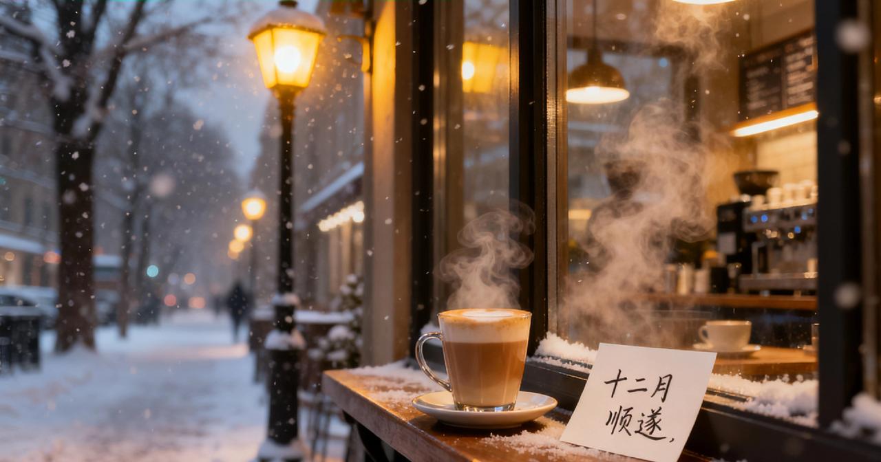 今天是12月1日星期一，早安，12月的第一条祝福送给您。

十二月的风，带着雪的