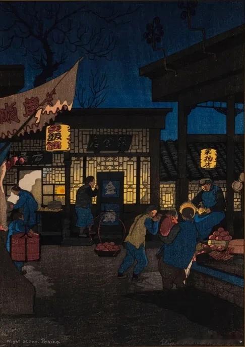 1922年老北京夜市 