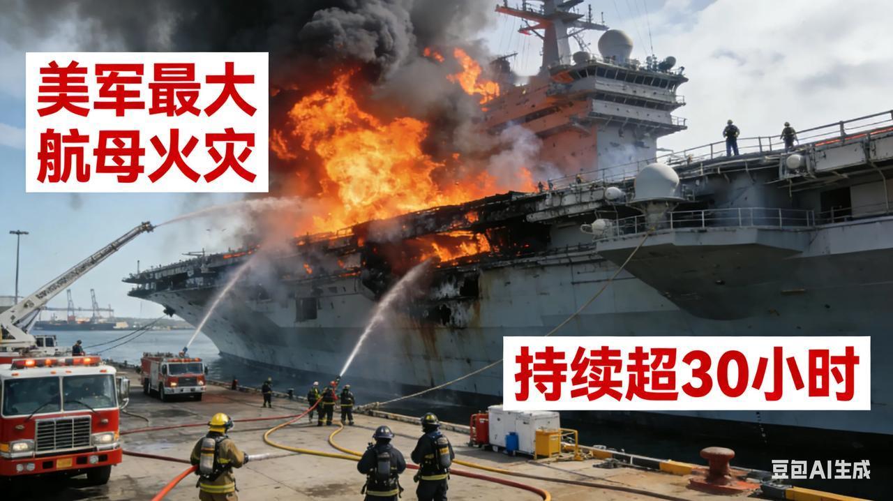 突发！美军最大航母火灾持续超30小时！刚曝全舰马桶集体堵塞，又陷连环事故
 
美