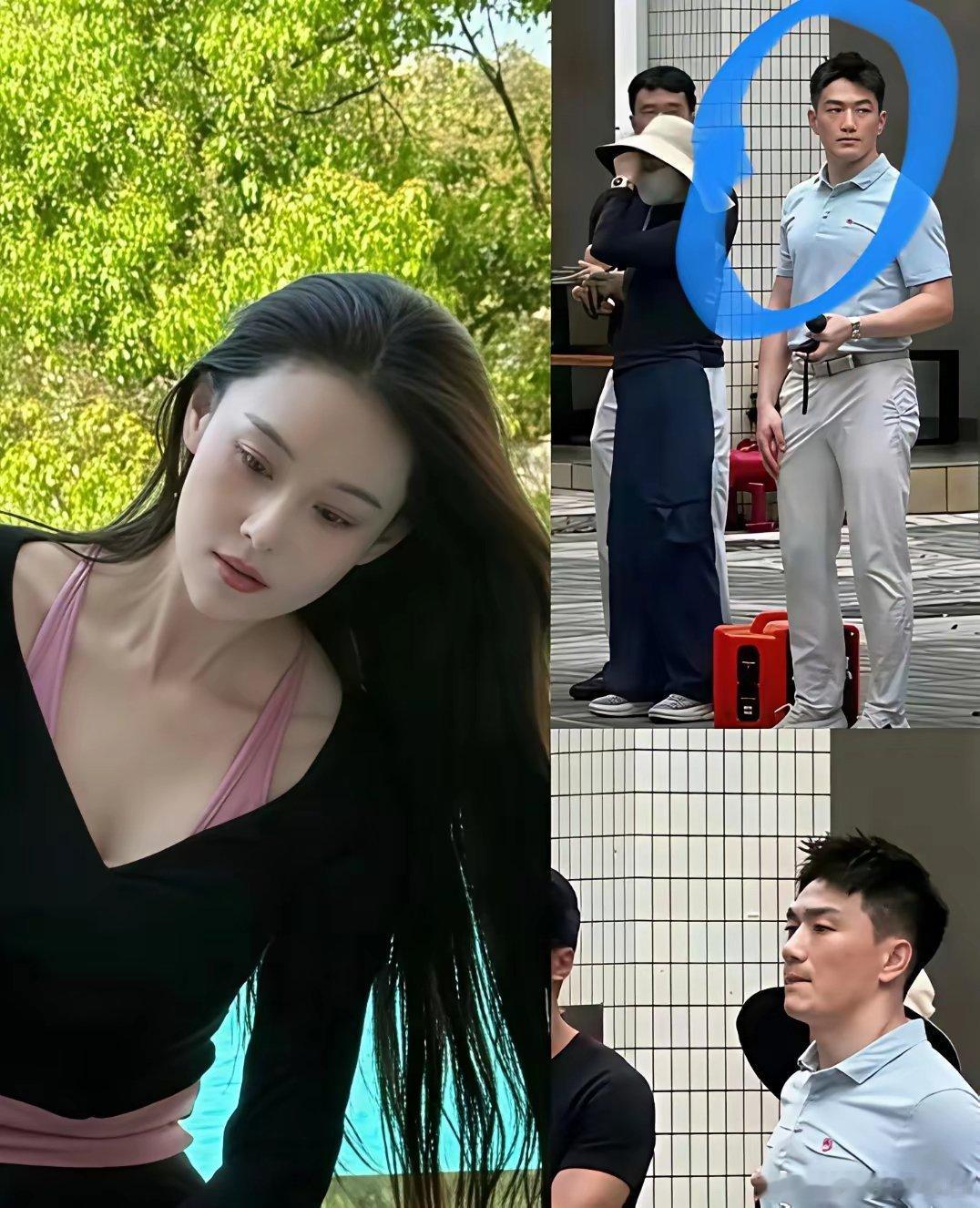 网友在广州大学偶遇张馨予老公，他现实生活中，长的很帅气，身材也好，胸肌饱满，男人