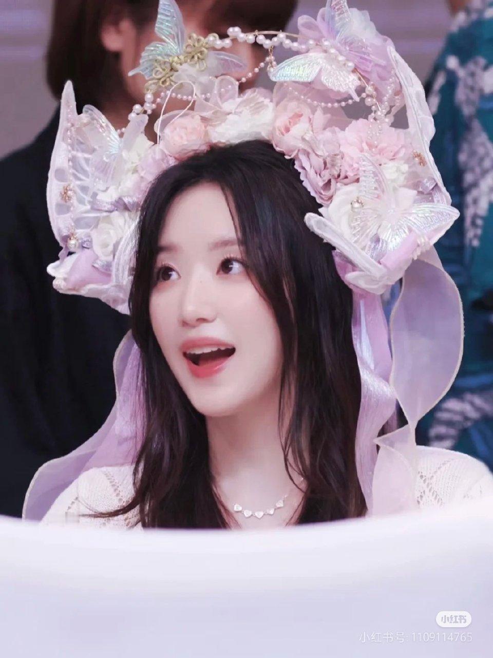 女爱豆簪花造型 今生簪花 世世漂亮 ​​​