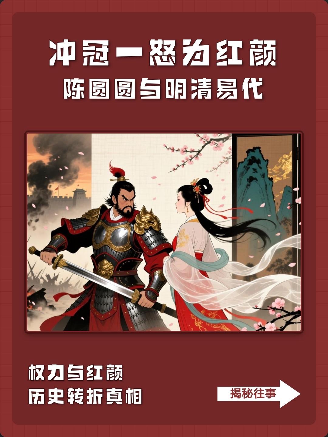 一句“冲冠一怒为红颜”，让陈圆圆背了数百年“红颜祸水”的黑锅。她本是乱世里身不由