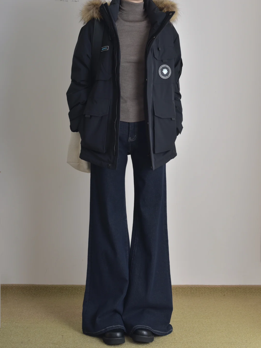 冬天拒绝不了派克服！！
