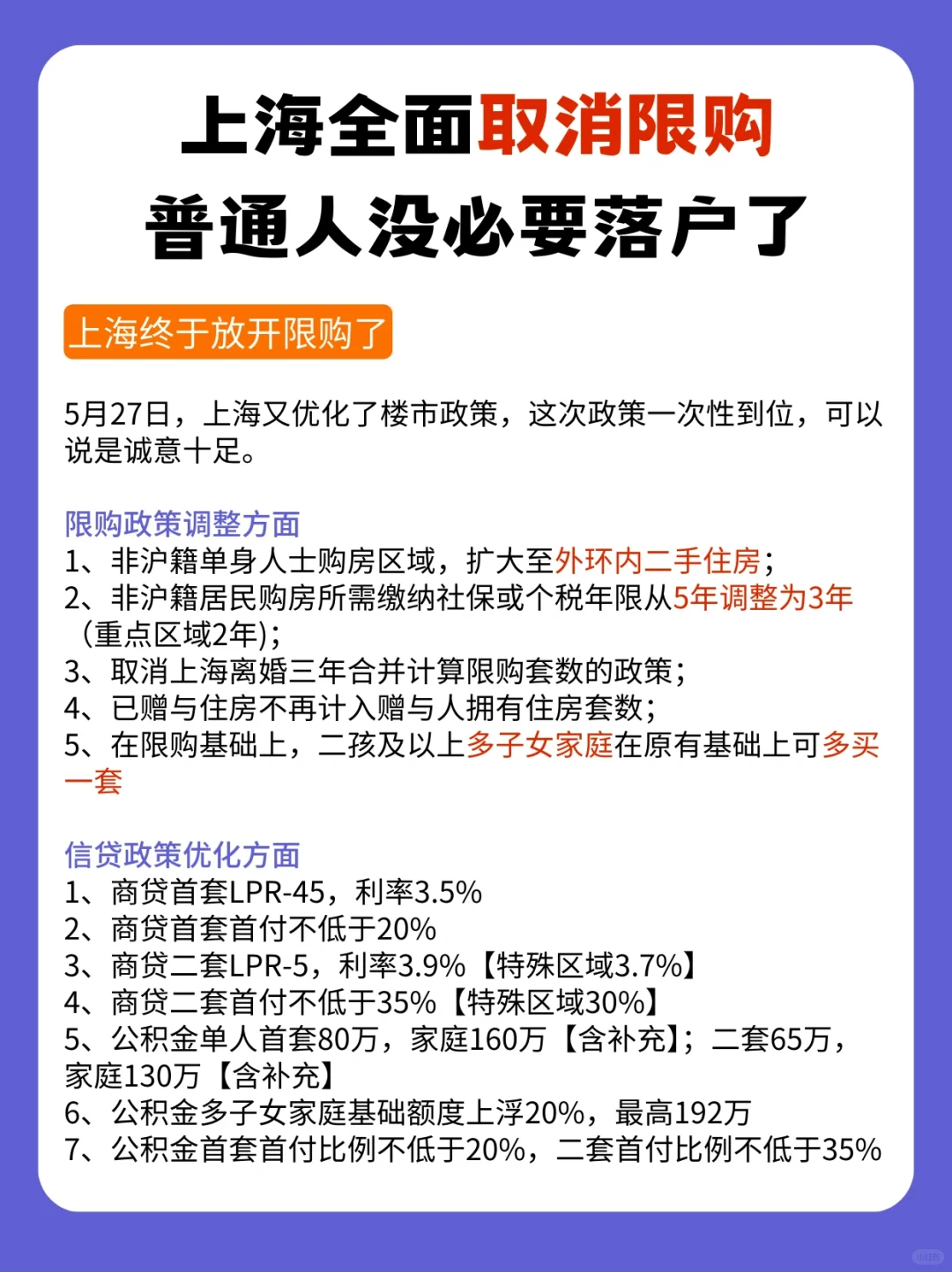 上海终于放开限购了😭