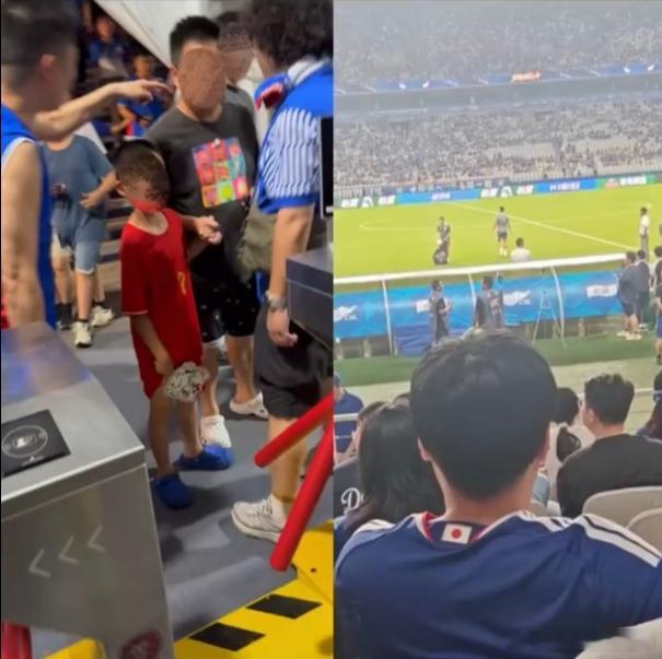 穿日本球衣没事穿国足球衣却被围攻 成年人穿日本队球衣安然无恙，孩子穿国家队球衣被