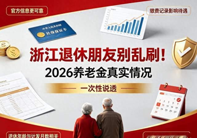 浙江退休朋友别乱刷！2026养老金真实情况，一次性说透