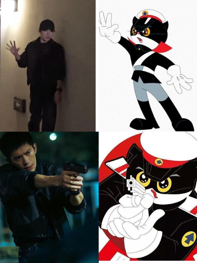 易烊千玺严迪黑猫警长易烊千玺黑猫警长塑易烊千玺在惊蛰无声里面饰演的严迪警官和黑猫