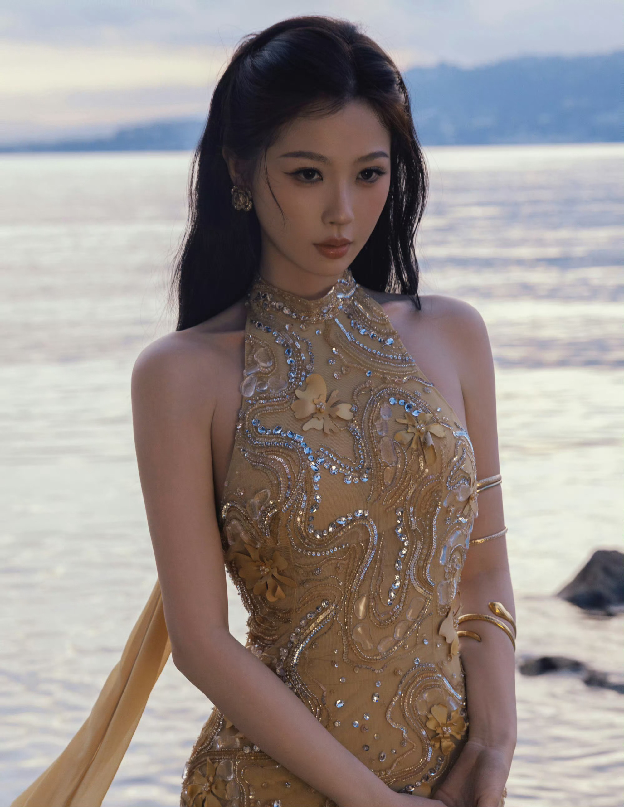 虞书欣戛纳第二套造型虞书欣超级美，状态太绝了