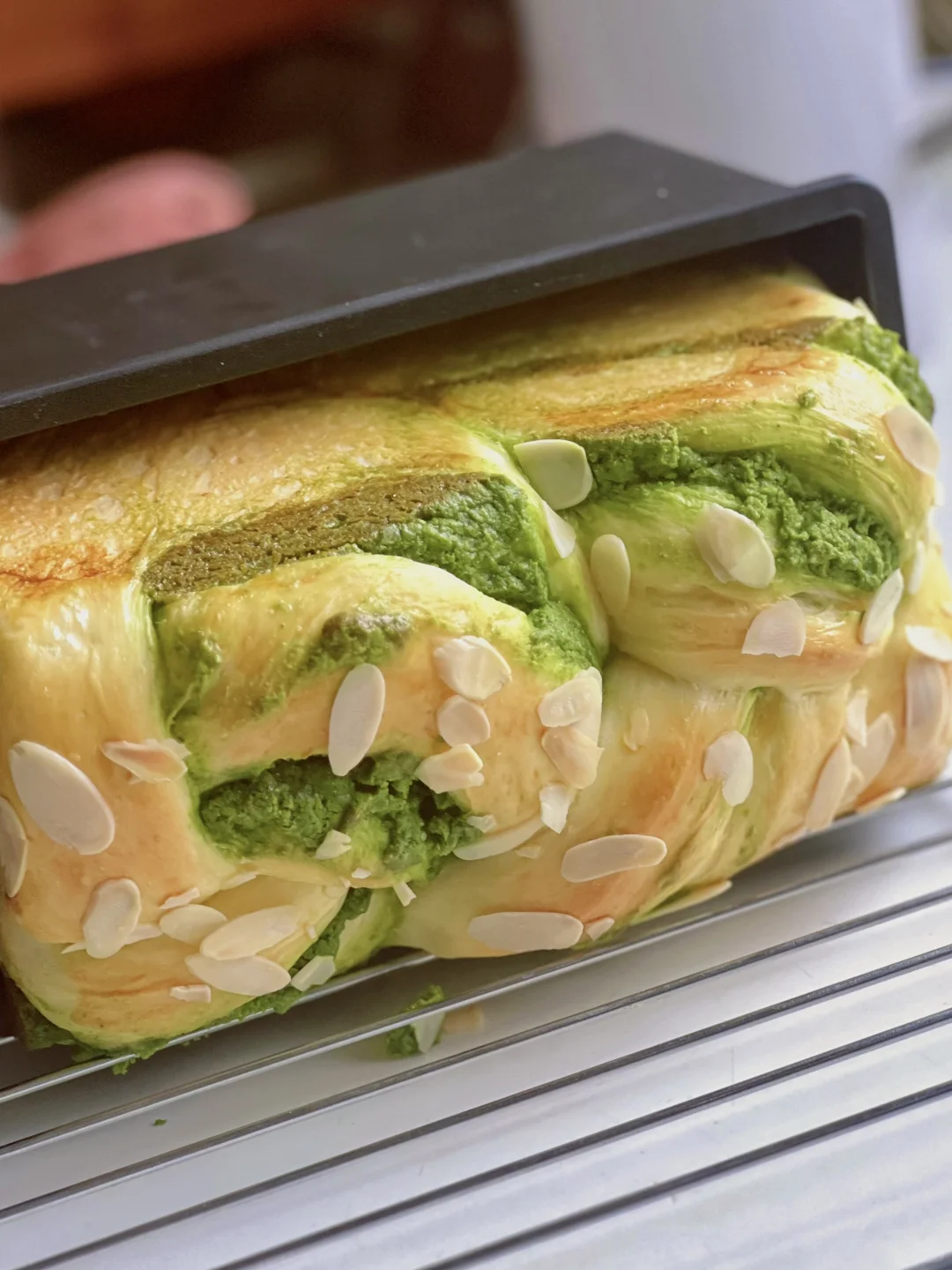 好吃爆了啊啊啊……抹茶奶酥吐司｜免厨师机