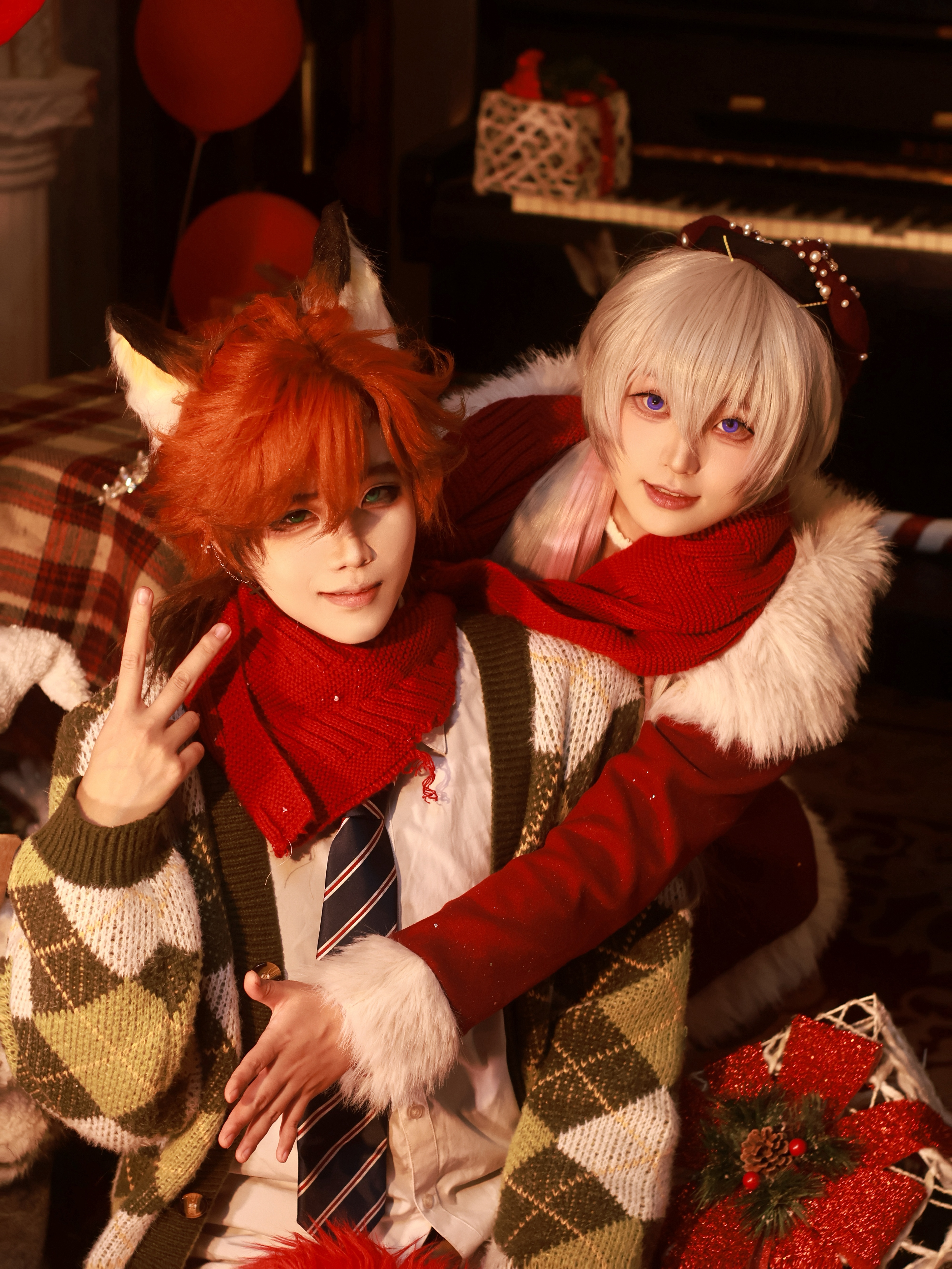 疯狂动物城 🎄COS｜朱迪x尼克虽然预制圣诞狐兔，但还是迟到来了疯狂动物城2c
