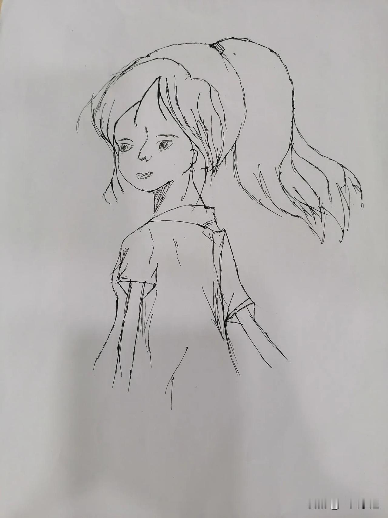 有点闲，画个简笔画丰富一下我的生活。
#记录秋日生活点滴#