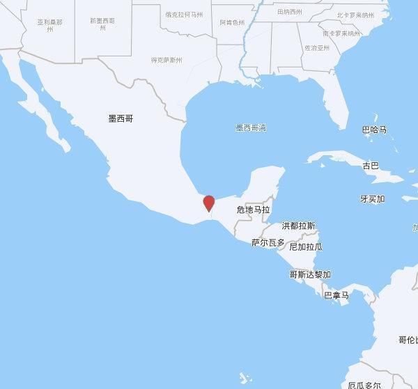【欧洲地中海地震中心】发布，2025-10-24 02:31:45 在 墨西哥维