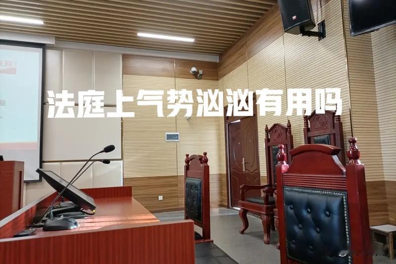 被告在法庭上气势汹汹有用吗？去基层法院开庭，被告到了法庭，以为自己完全占理，但拿