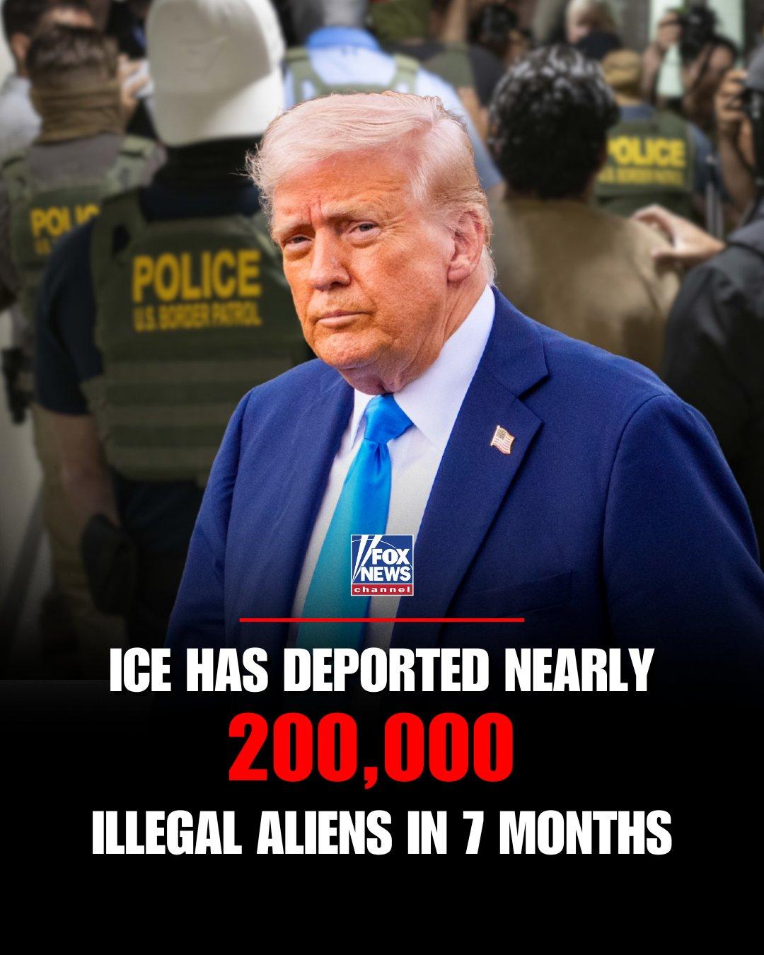 自特朗普今年一月重返白宫以来，ICE 已将近 20 万名非法移民驱逐出境，使该机