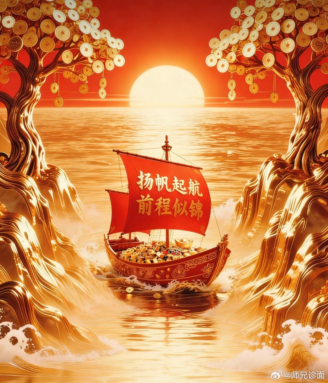 新的一年里面，大家都做好了扬帆起航的准备了吗。让这艘船带你奔向你心中的所在地。点