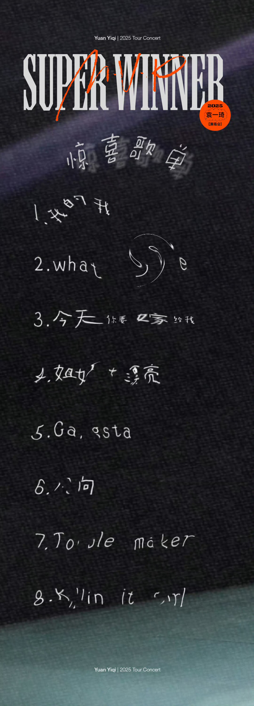 袁一琦SuperWinner演唱会 袁一琦北京收官场吃🉐太好了‼️惊喜歌单揭晓