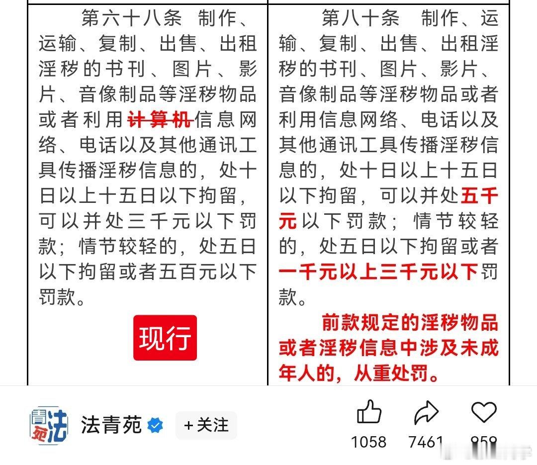 明年起向好友发淫秽信息违法传播淫秽信息一直是违法行为，现行《治安管理处罚法》有相