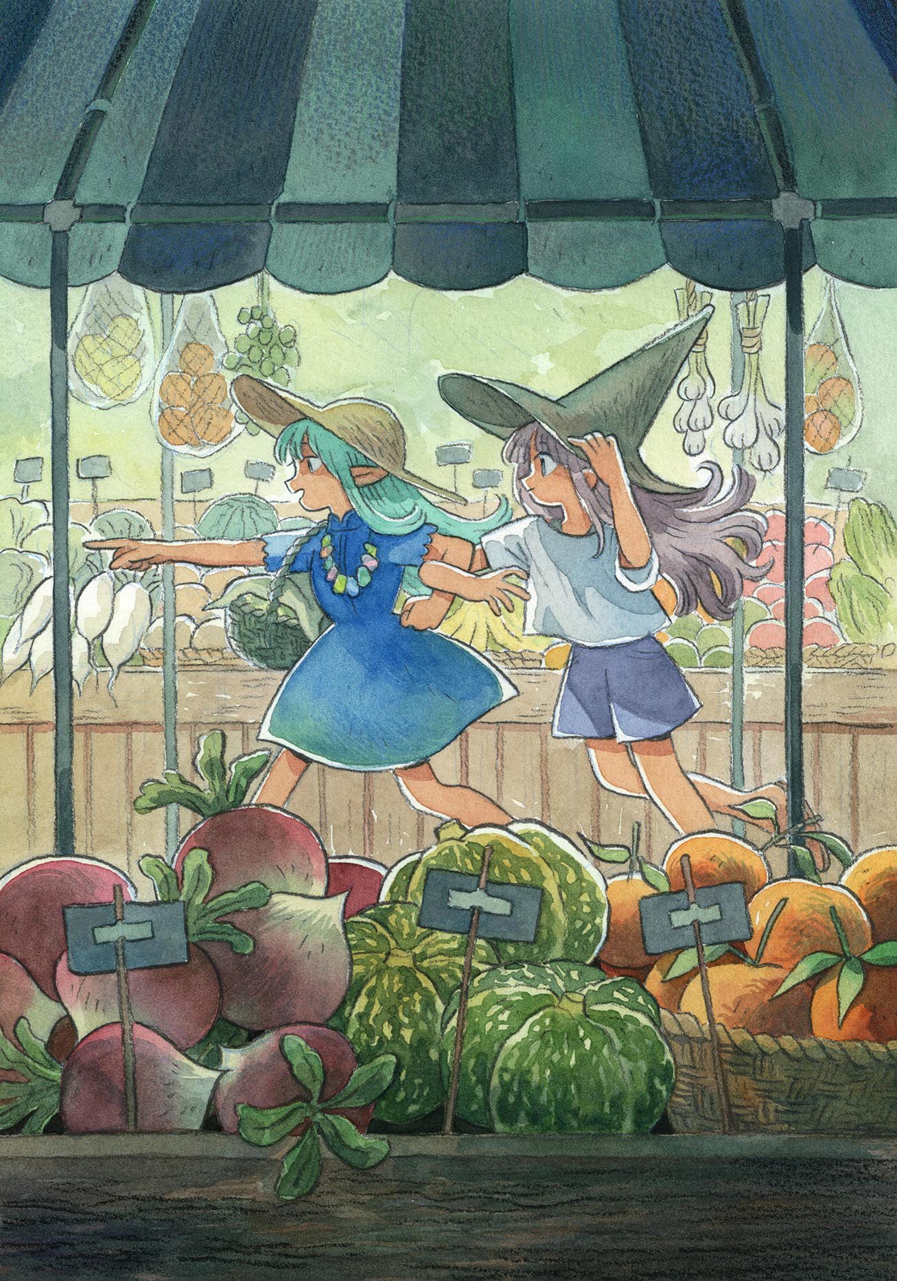 一组充满故事感的水彩插画画师：heikala_art 