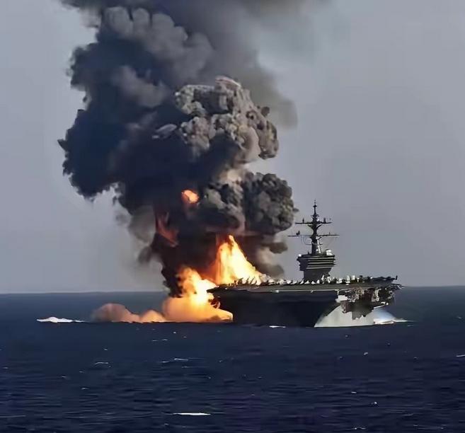 别再说什么随便击沉美国航母了！不要说一发东风导弹搞沉美国航母了，别看胡塞好像能打