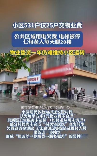 5月8日报道，贵州一小区共 576 套房源，实际入住 531 户，却仅有 25 