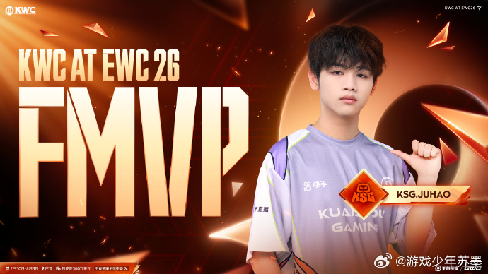 KWC句号获得FMVP恭喜句号拿下2026KWC FMVP! 