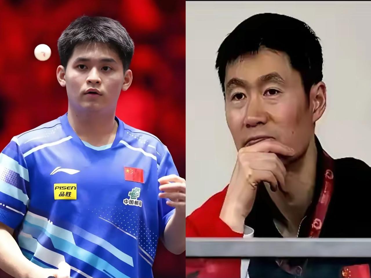 总决赛刚打完，
据说王励勤对两人有点“失望”呢！
先说林诗栋，身为

世界排名第