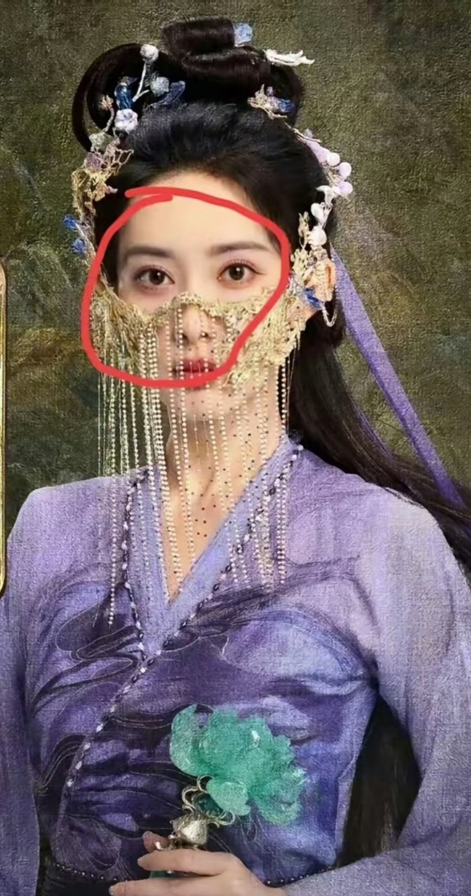《淮水竹亭》里面的面具团，孟子义的面具只有她能带，看这个细节就知道了​孟子义剧中