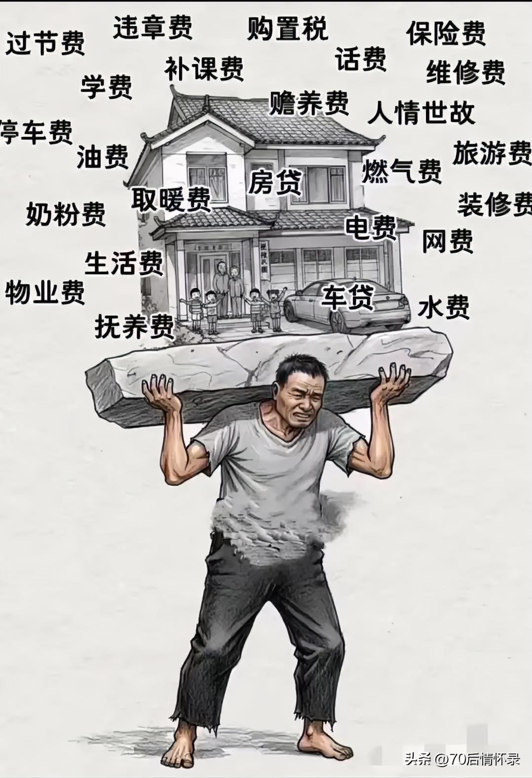 压力一重叠加一重，肩上是家庭责任，眼中是现实前路，久而久之，连流露温情、感知美好