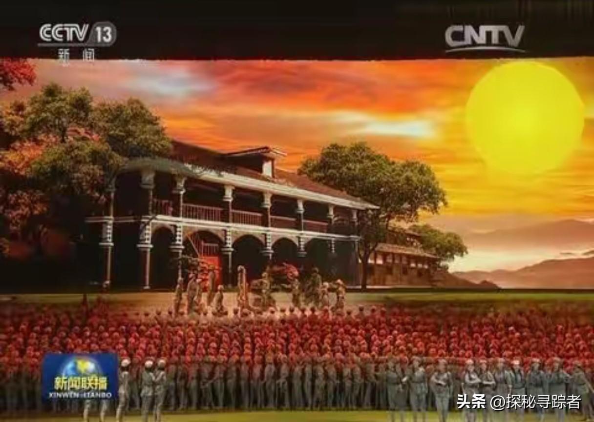 今晚，当“万众呼唤毛主席，马列主义指航程”的歌声反复几次在纪念红军长征胜利90周