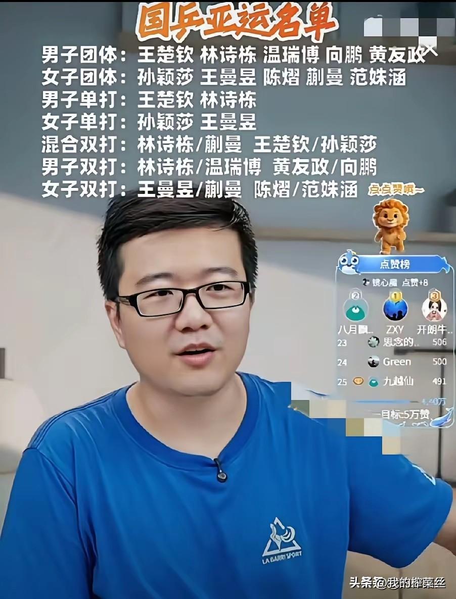 莱维直言，这届名古屋亚运会，国乒男团的压力比伦敦世乒赛还大。
有人问莱维，男团比