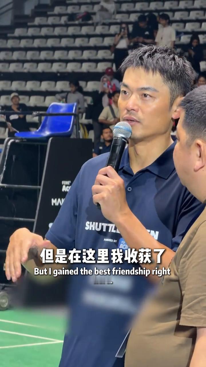 我从来没有在这里获得过单项冠军，但是在这里我收获了一个最好的友谊，就是陶菲克先生