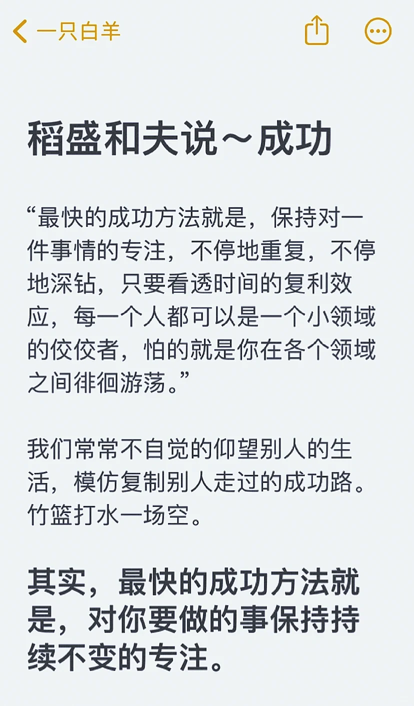 稻盛和夫说～成功