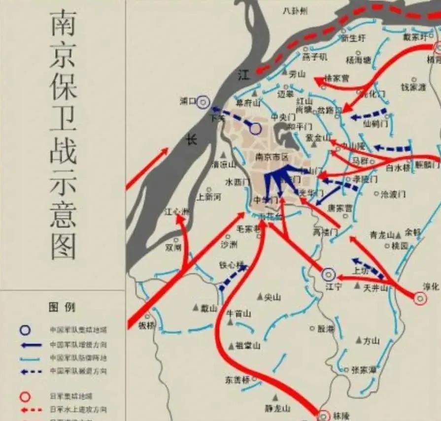 公元1937年12月12日17时，南京卫戍司令的唐生智发布了撤退命令，大部从正面