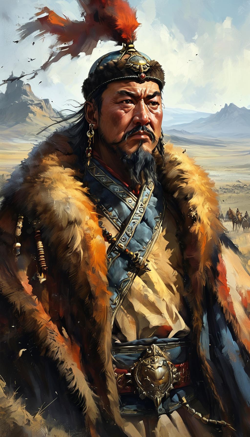 我的原创金美壁纸！点击关注他就是元太祖！成吉思汗！