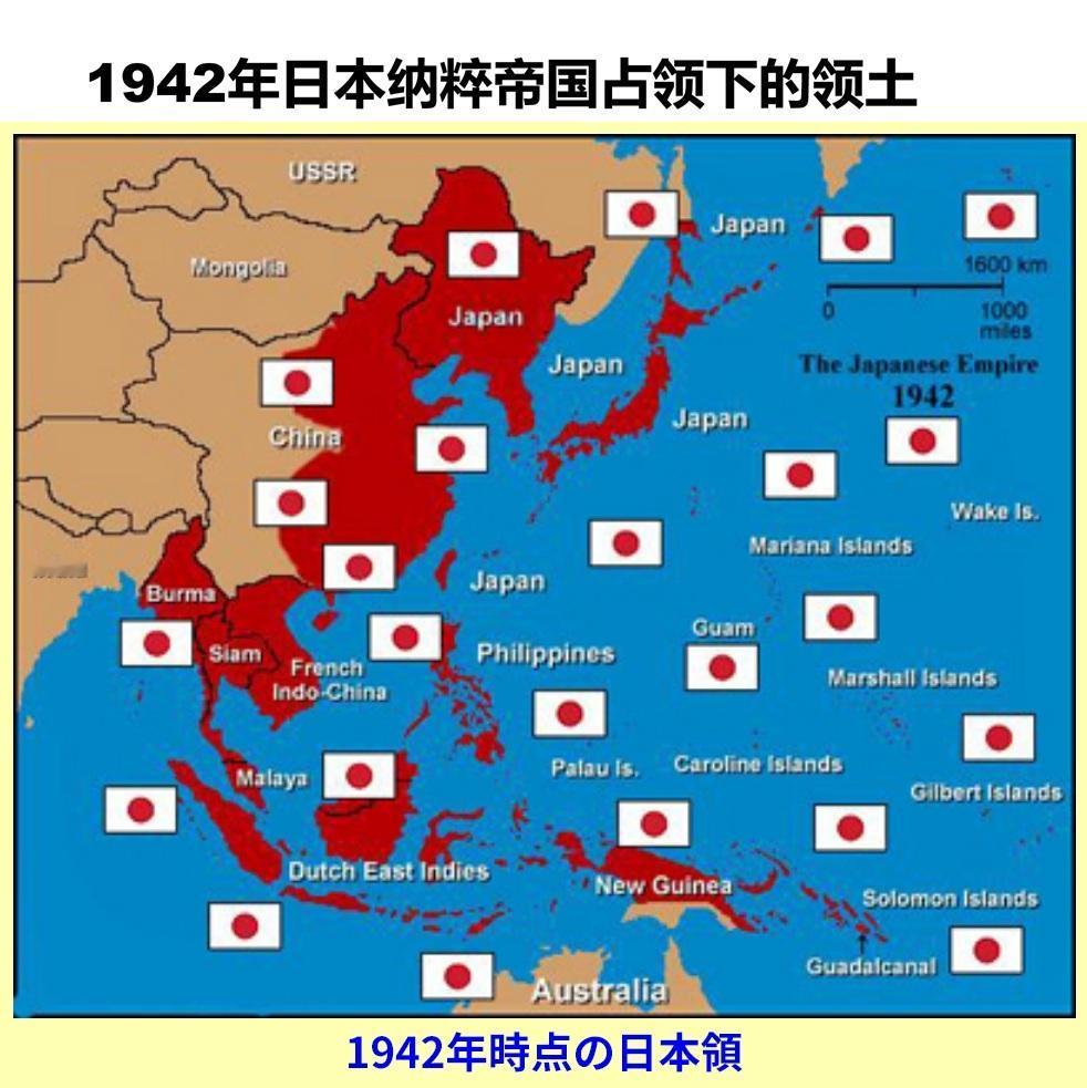 一位日本播主用图片证明所谓“解放亚洲”纯粹是诡辩，他认为，军国主义的支持者把这套